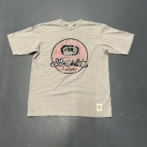 Vintage y2k grey ecko unltd big double sided print graphic tshirt